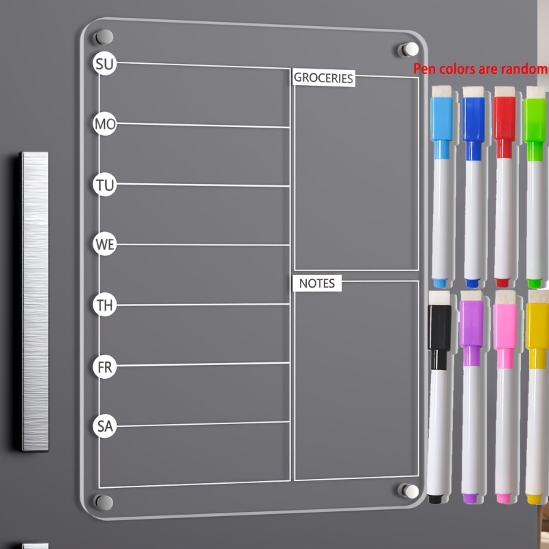Commercial Kitchen Layout - Acrylic Meal Planner Magnetic Menu Board