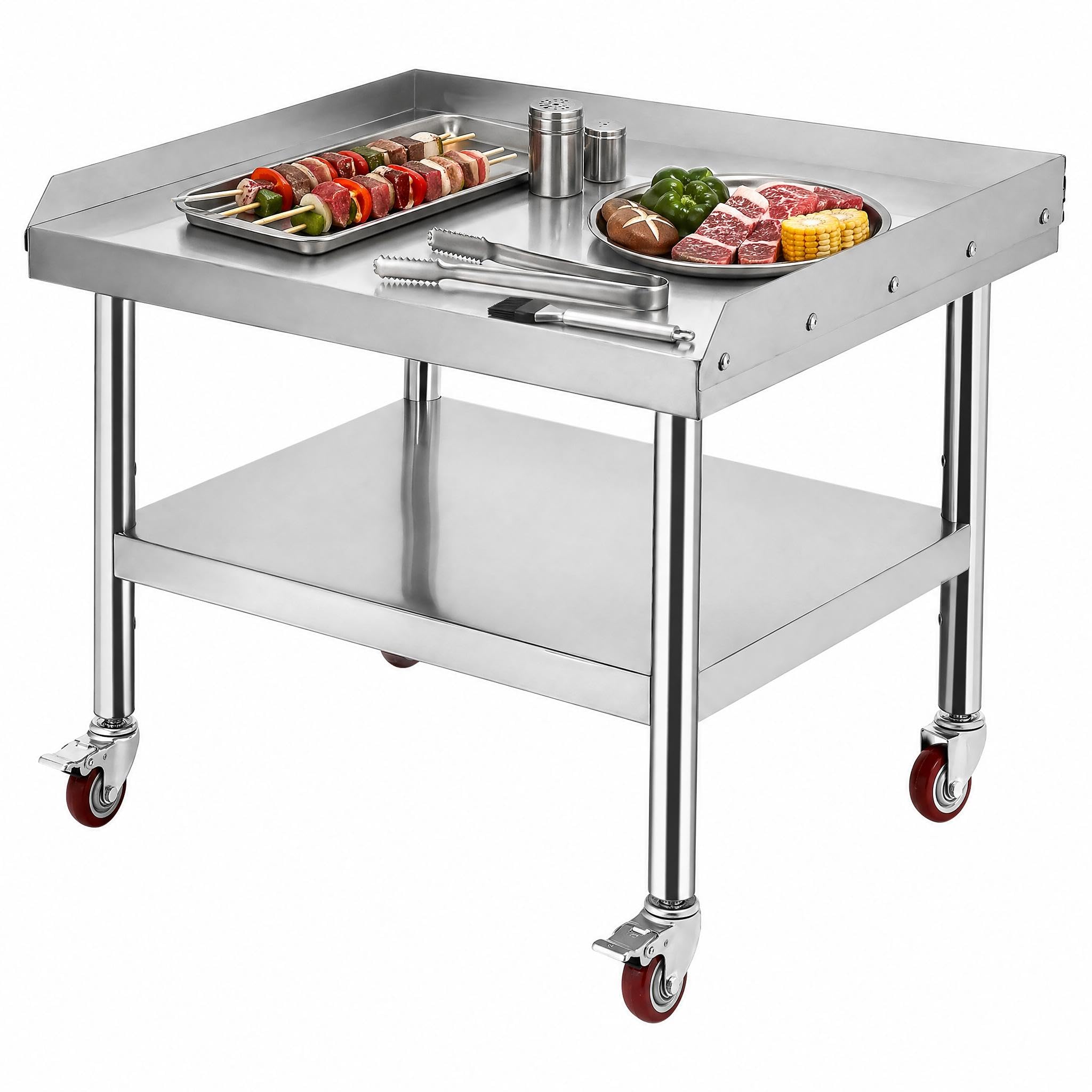 Commercial Kitchen Worktops - Stainless Steel Equipment Grill Stand Table