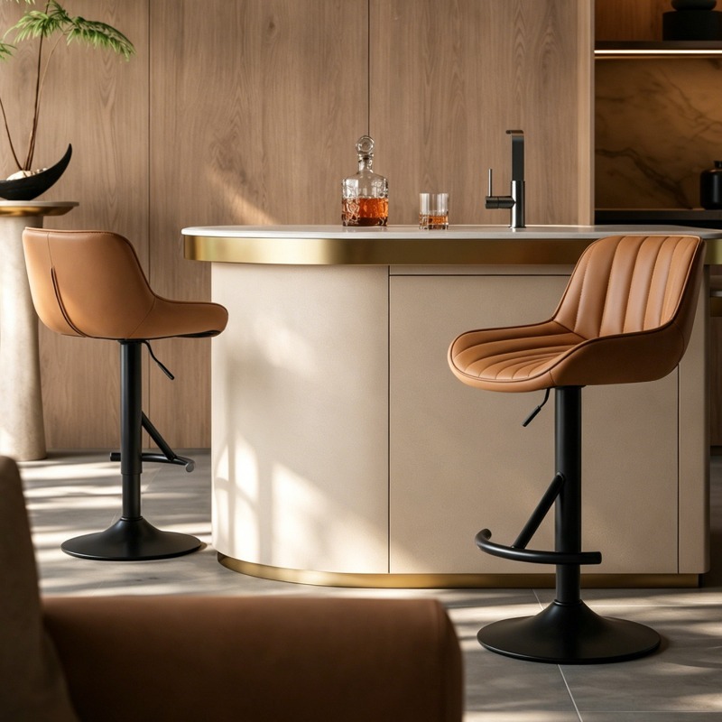 Wooden Elegant High Bar Chair  - Commercial Kitchen Interior Design review and price