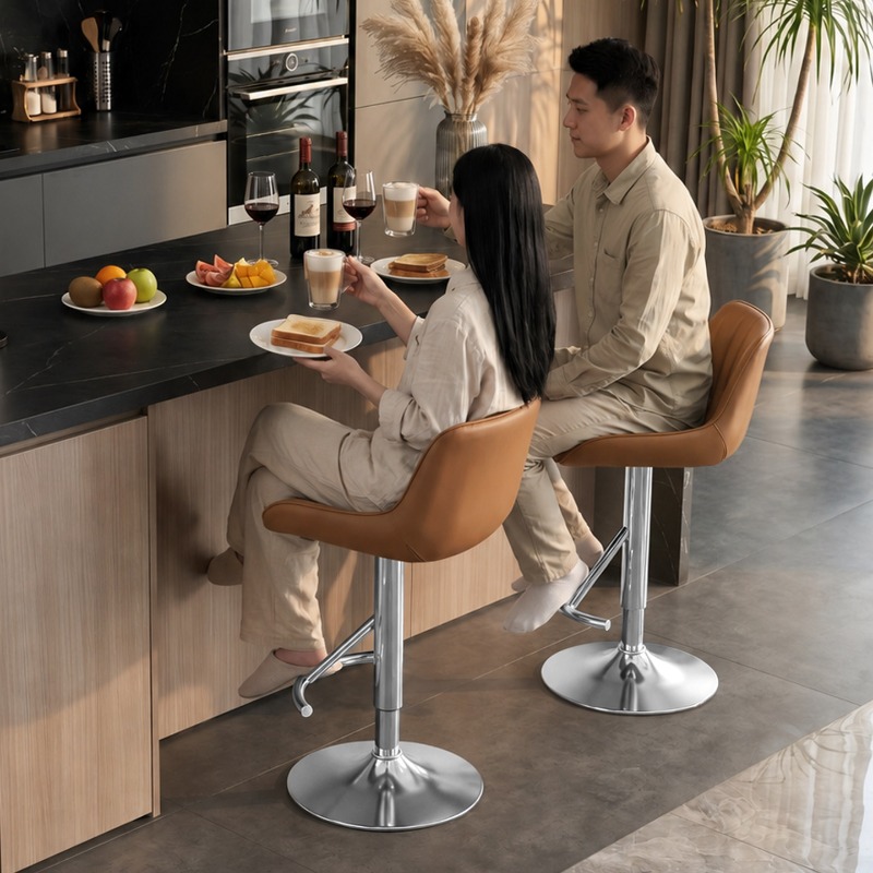 Wooden Elegant High Bar Chair  - Commercial Kitchen Interior Design review and price