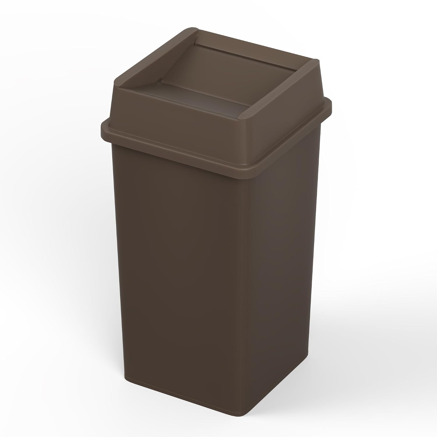 35 Gallon Brown Square Commerc - Commercial Kitchen Garbage Can review and price