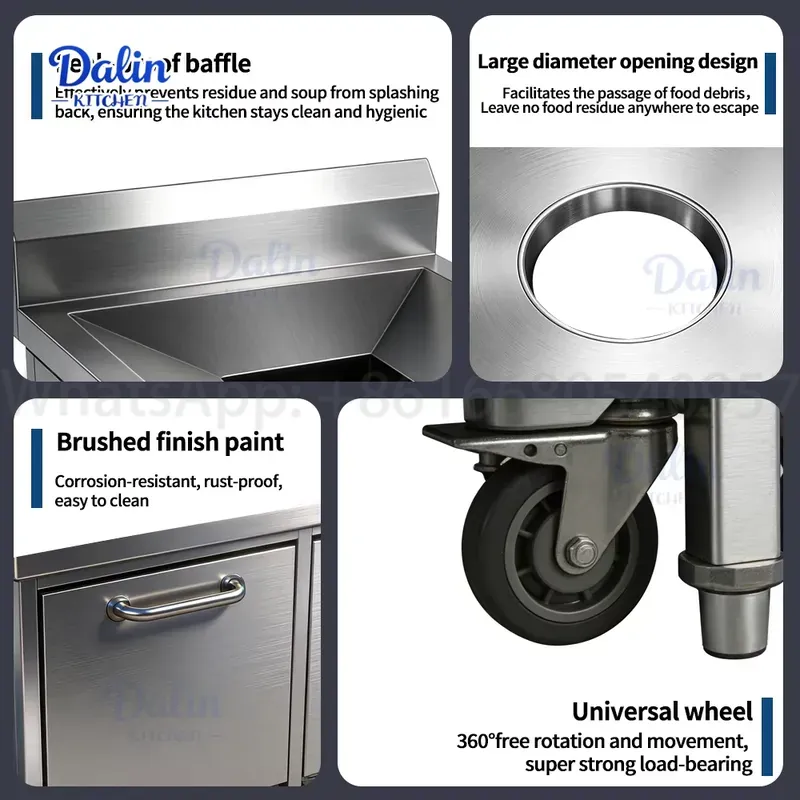Commercial Stainless Steel 304 - Commercial Kitchen Garbage Can review and price